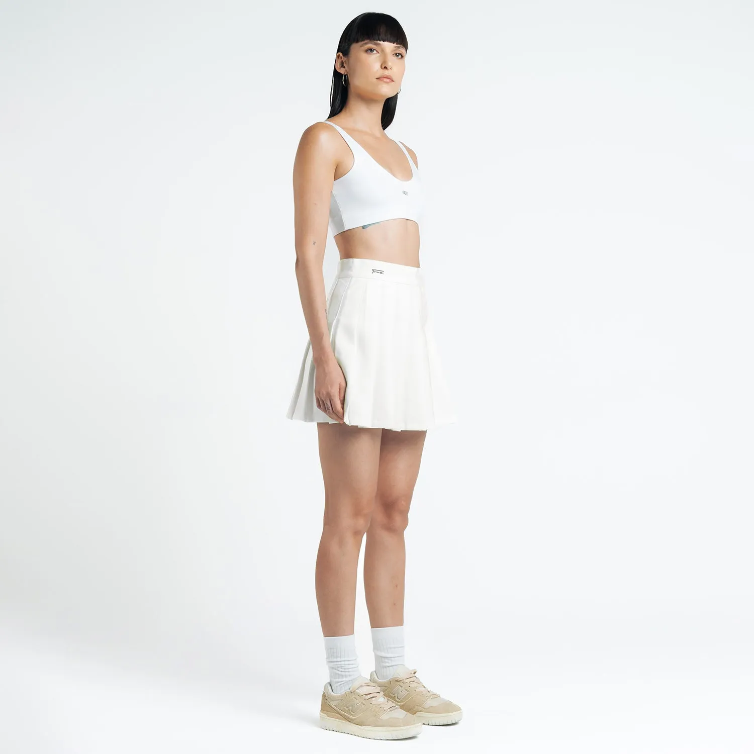 Legend Pleated Skirt - White