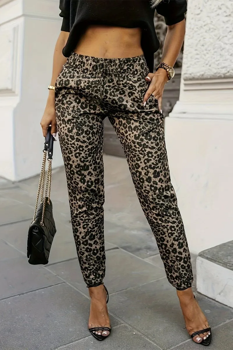 Leopard Print Trousers