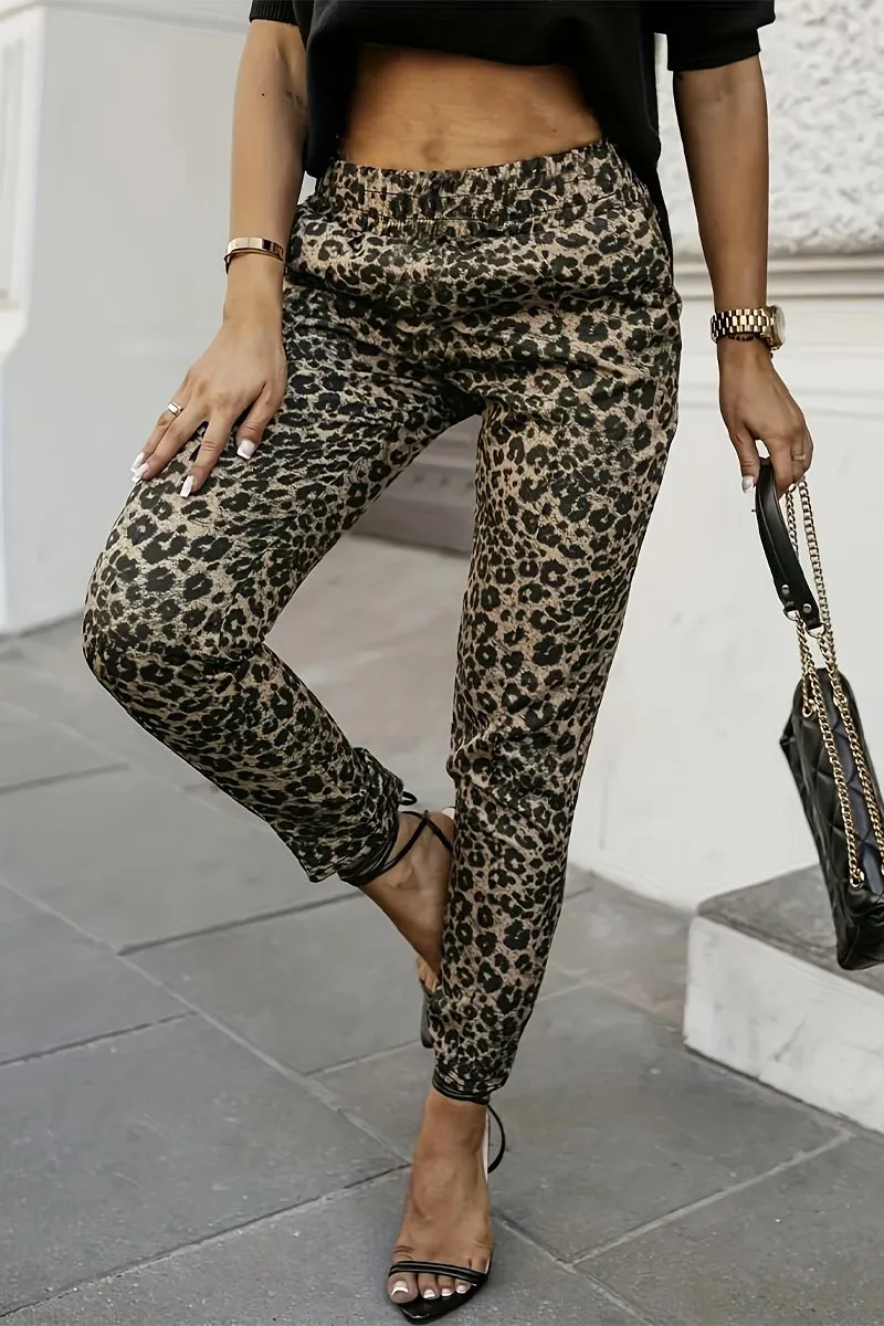 Leopard Print Trousers