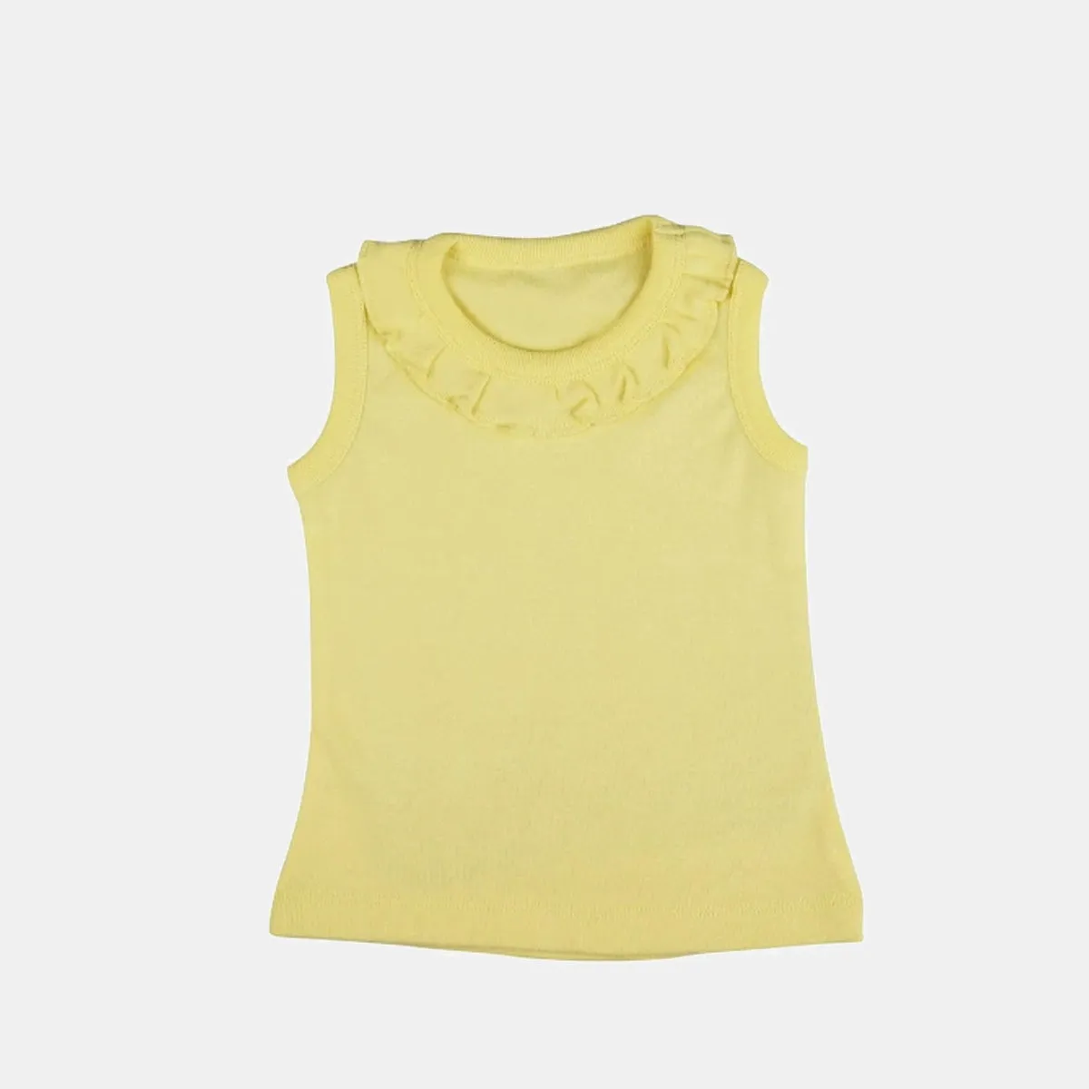 Little Miss Sunshine Sleeveless Soft Jersey Tank Top with Frill