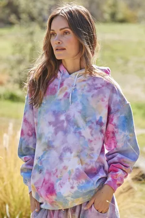 Lola Wildflower Tie Dye Hoodie by 9Seed