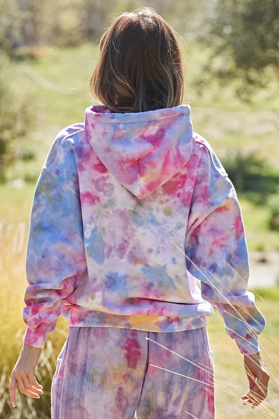 Lola Wildflower Tie Dye Hoodie by 9Seed