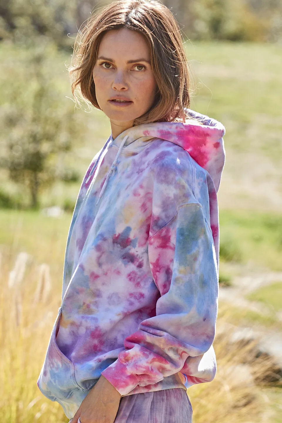 Lola Wildflower Tie Dye Hoodie by 9Seed