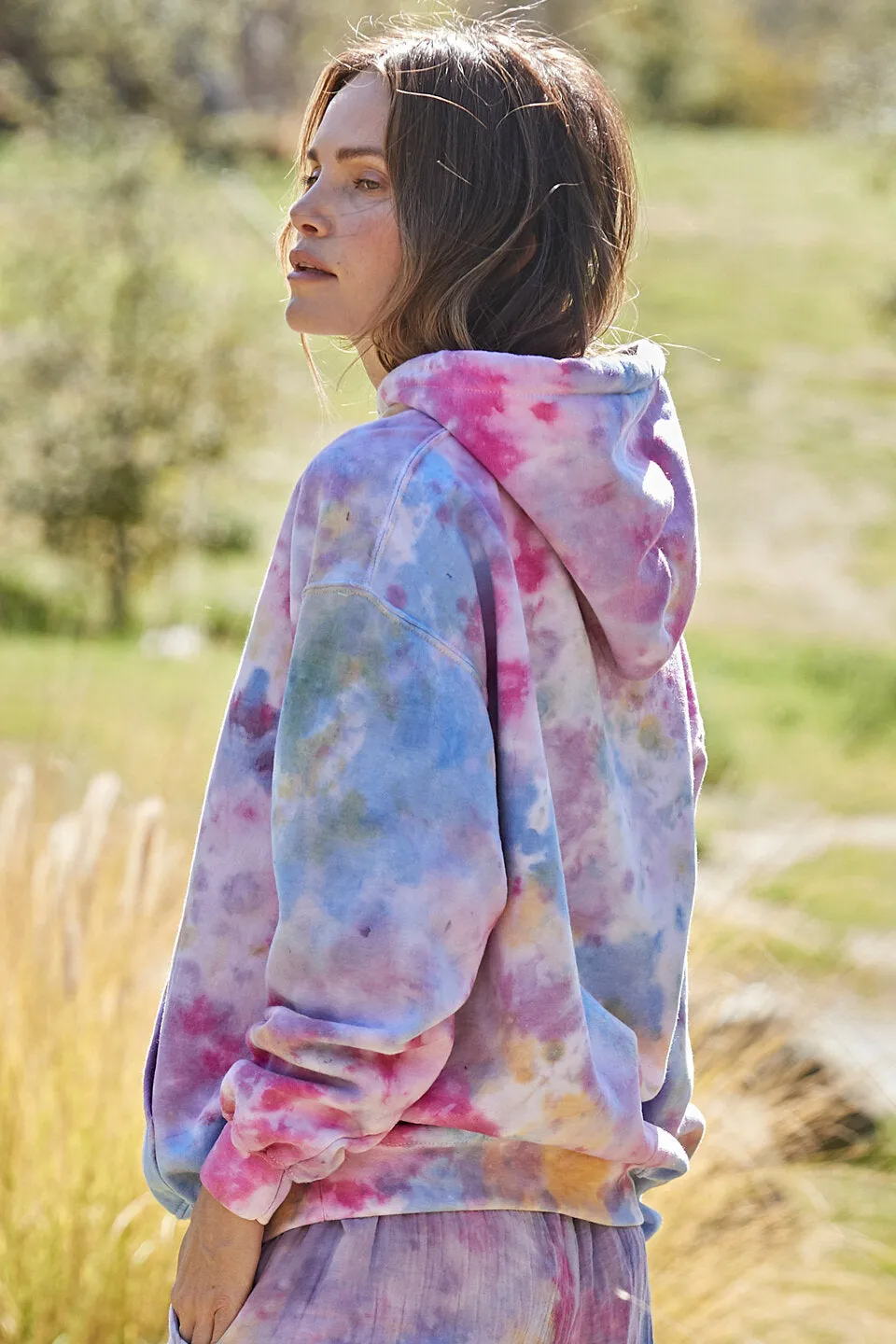 Lola Wildflower Tie Dye Hoodie by 9Seed