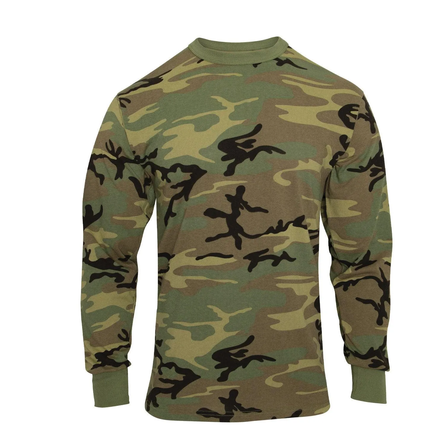 Long Sleeve Vintage T-Shirt - Woodland Camo