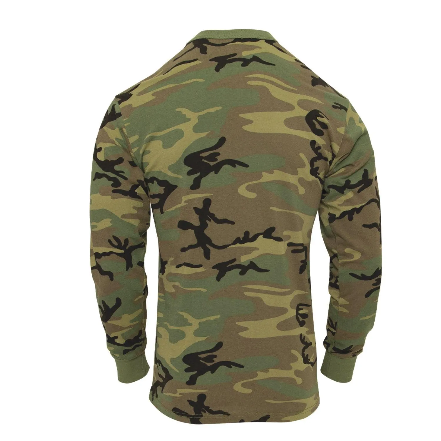 Long Sleeve Vintage T-Shirt - Woodland Camo