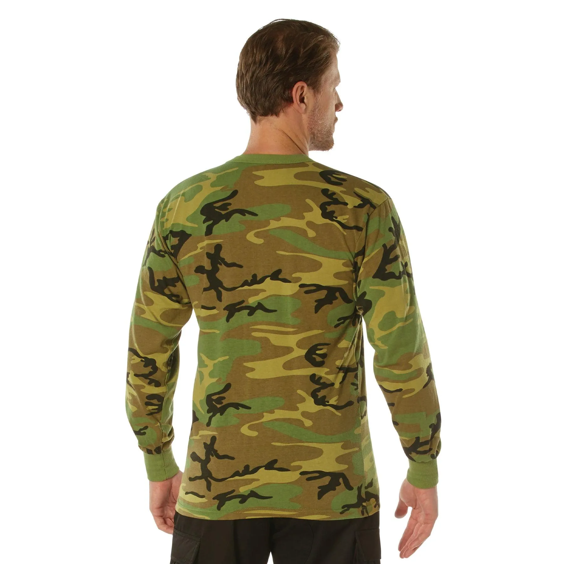 Long Sleeve Vintage T-Shirt - Woodland Camo