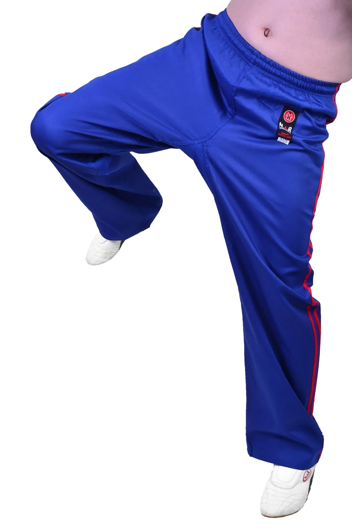 MAR-088B | Blue & Red Kickboxing & Freestyle Two-Striped Trousers