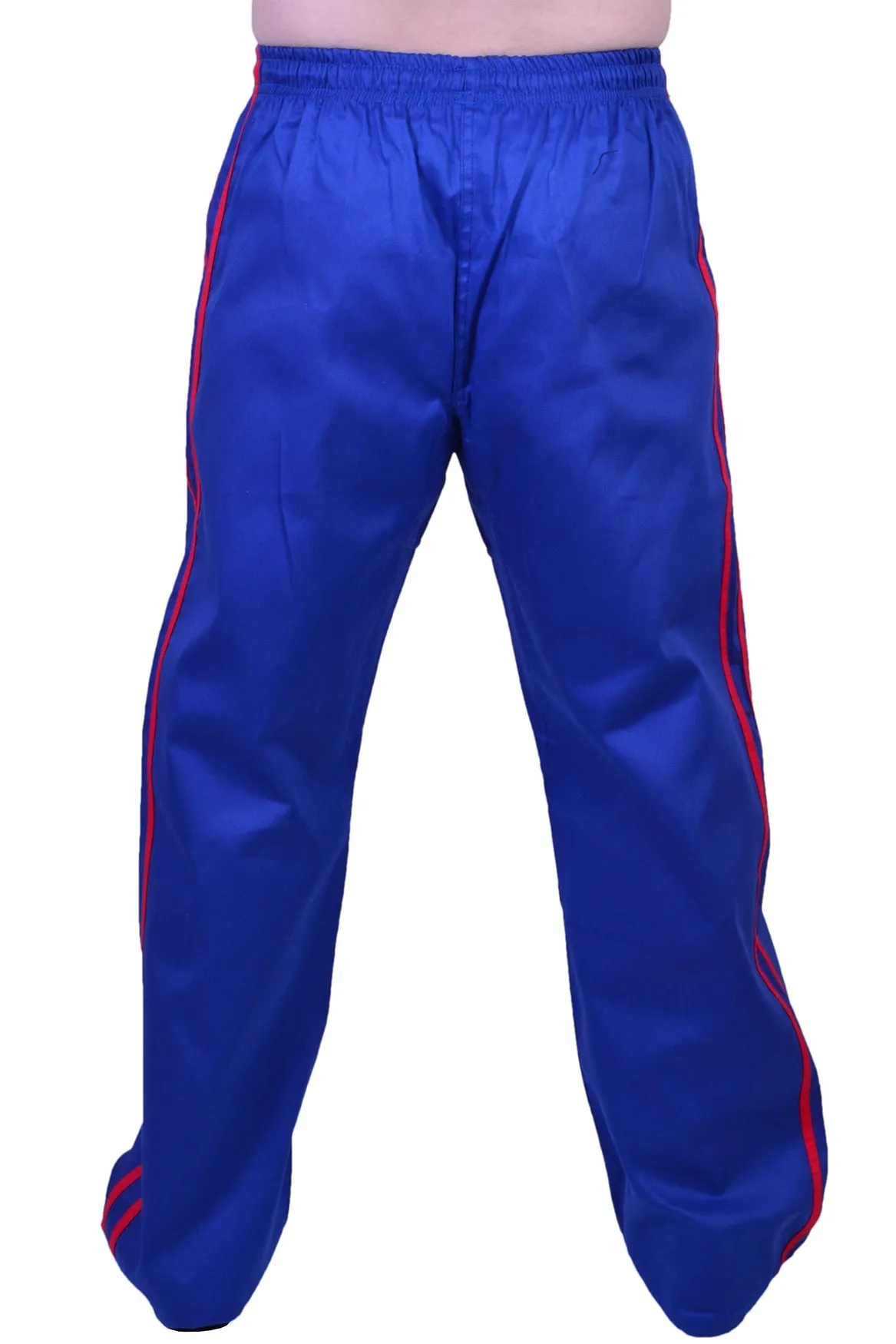 MAR-088B | Blue & Red Kickboxing & Freestyle Two-Striped Trousers