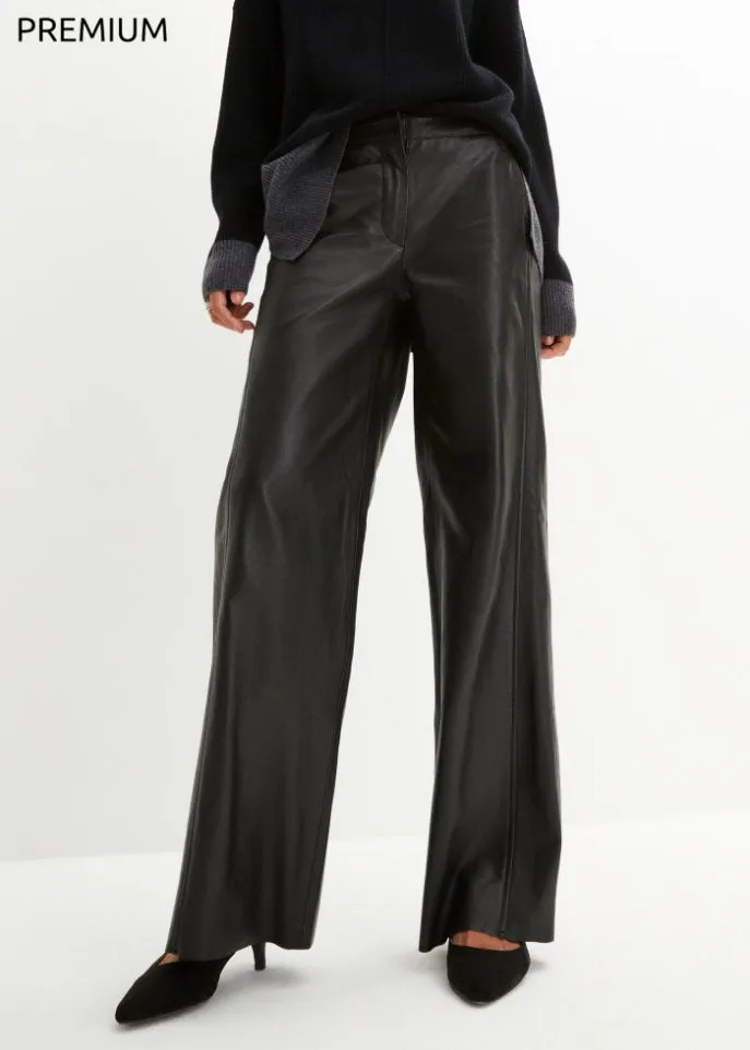 Marlene trousers in lambskin Bpc Selection Premium, black