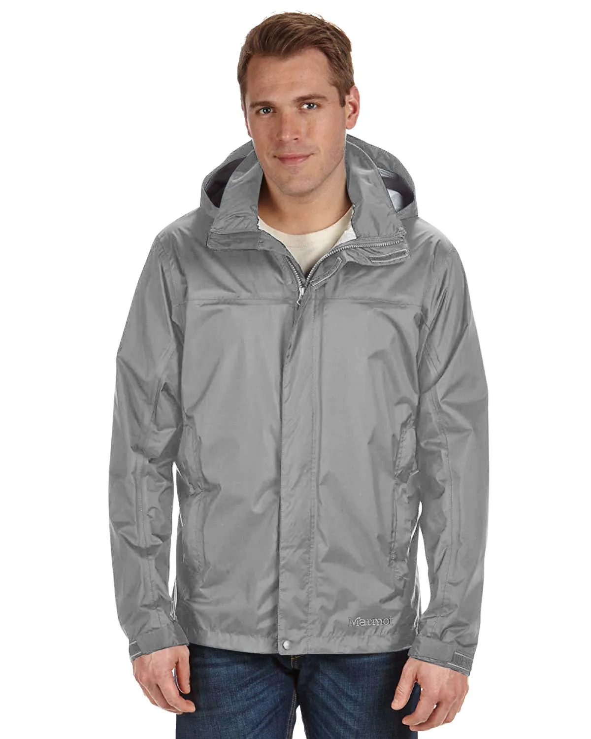 Marmot Men's Precip Eco Jackets, Steel Onyx