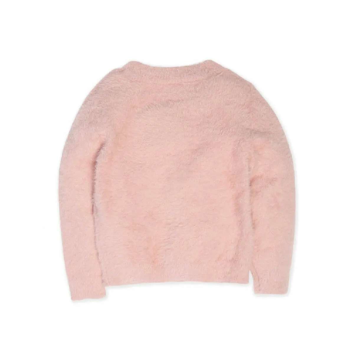 MC - Girls 'Dusty Pink' Racoon Sequin Sweater MC256