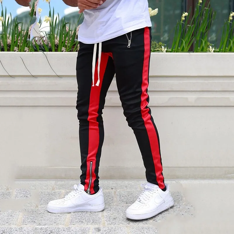 Men Sports Tracksuits Pants Skinny Sweatpants Male