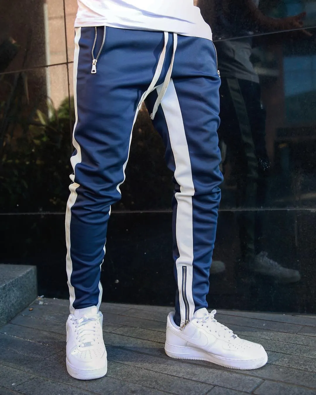 Men Sports Tracksuits Pants Skinny Sweatpants Male