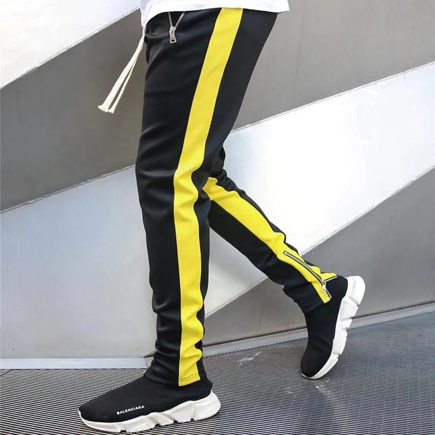 Men Sports Tracksuits Pants Skinny Sweatpants Male