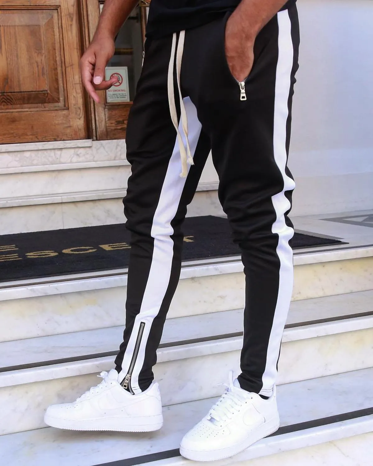 Men Sports Tracksuits Pants Skinny Sweatpants Male