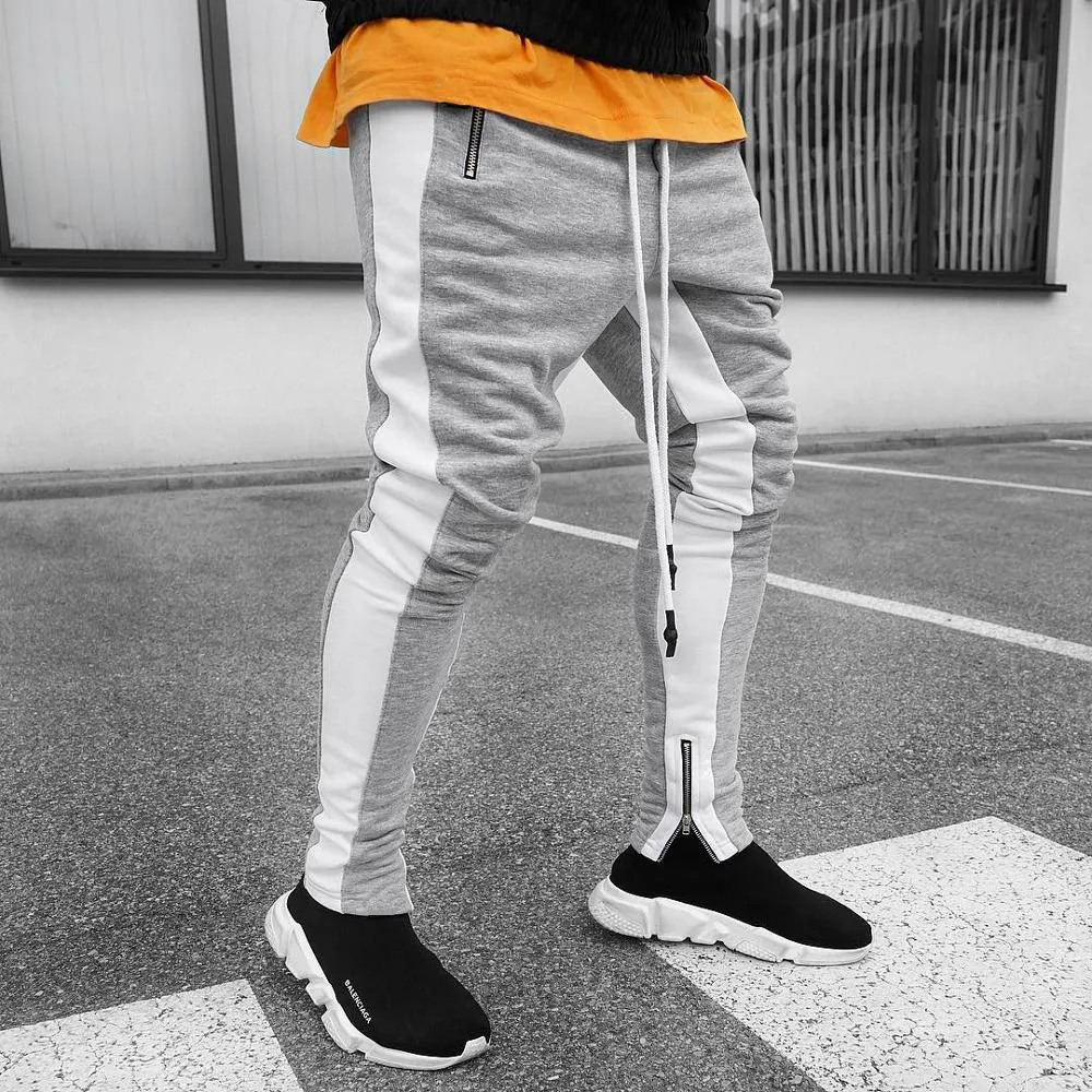 Men Sports Tracksuits Pants Skinny Sweatpants Male