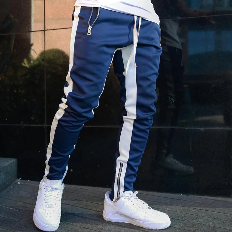 Men Sports Tracksuits Pants Skinny Sweatpants Male