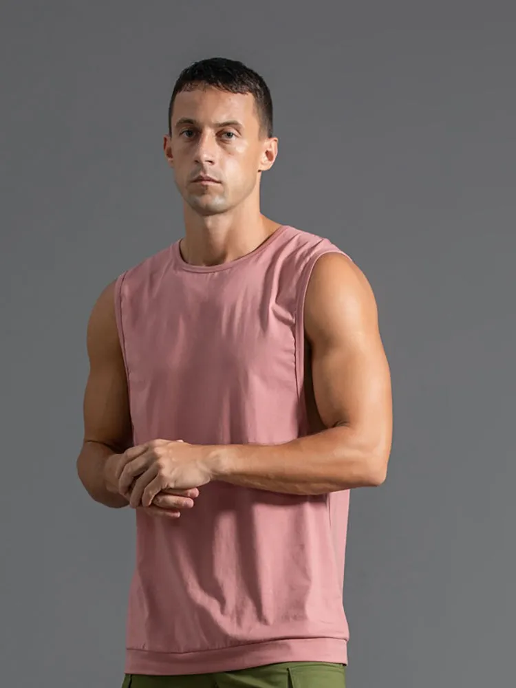 Men'S Cotton Bottoming Tank Vests