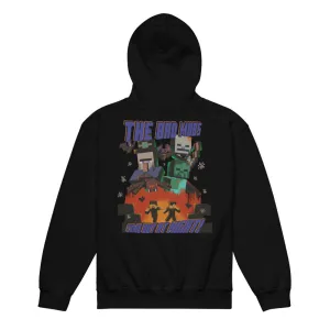 Minecraft The Bad Mobs Come Out At Night Kids Hoodie