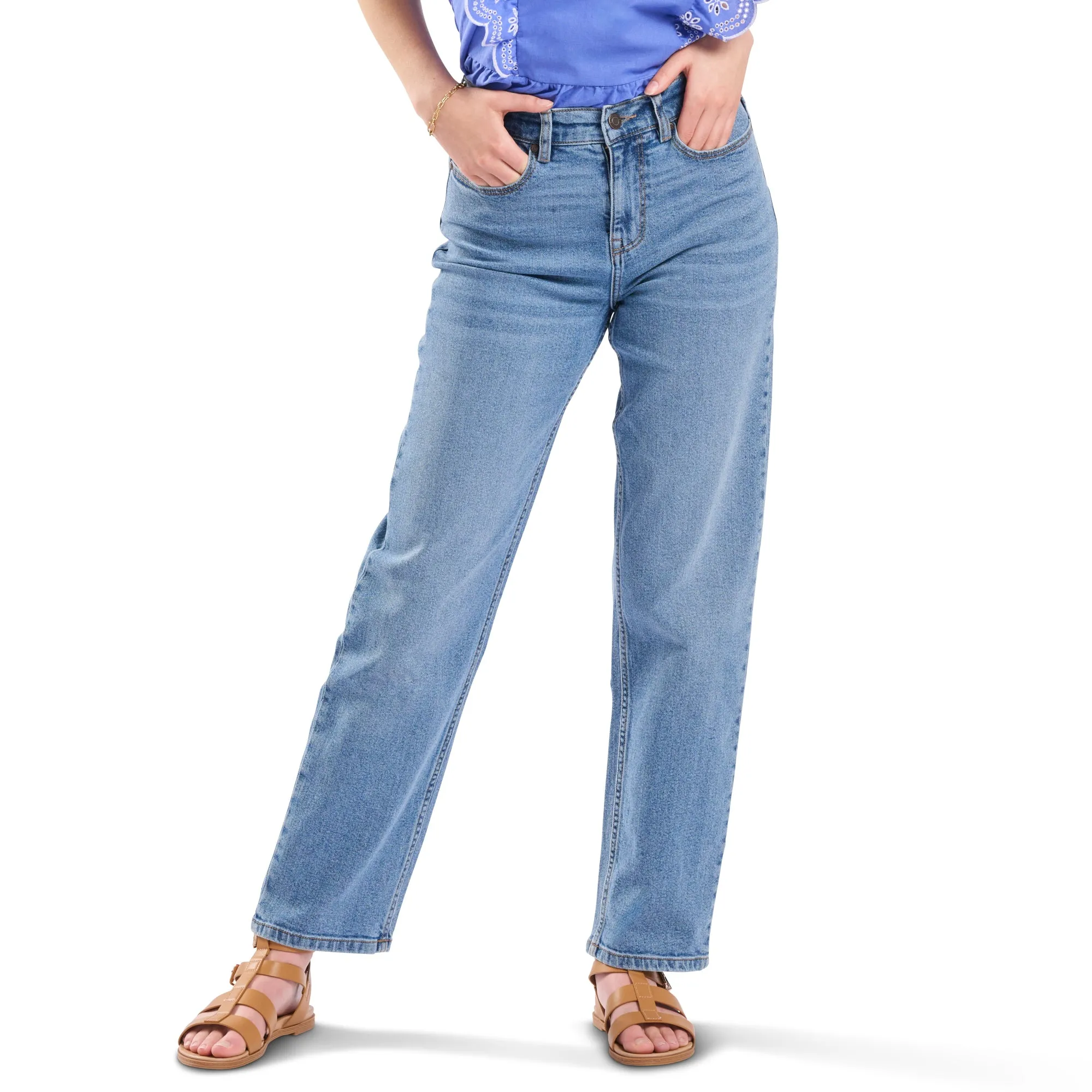 mySTYLE Women's Mykonos Tapered Denim Pants