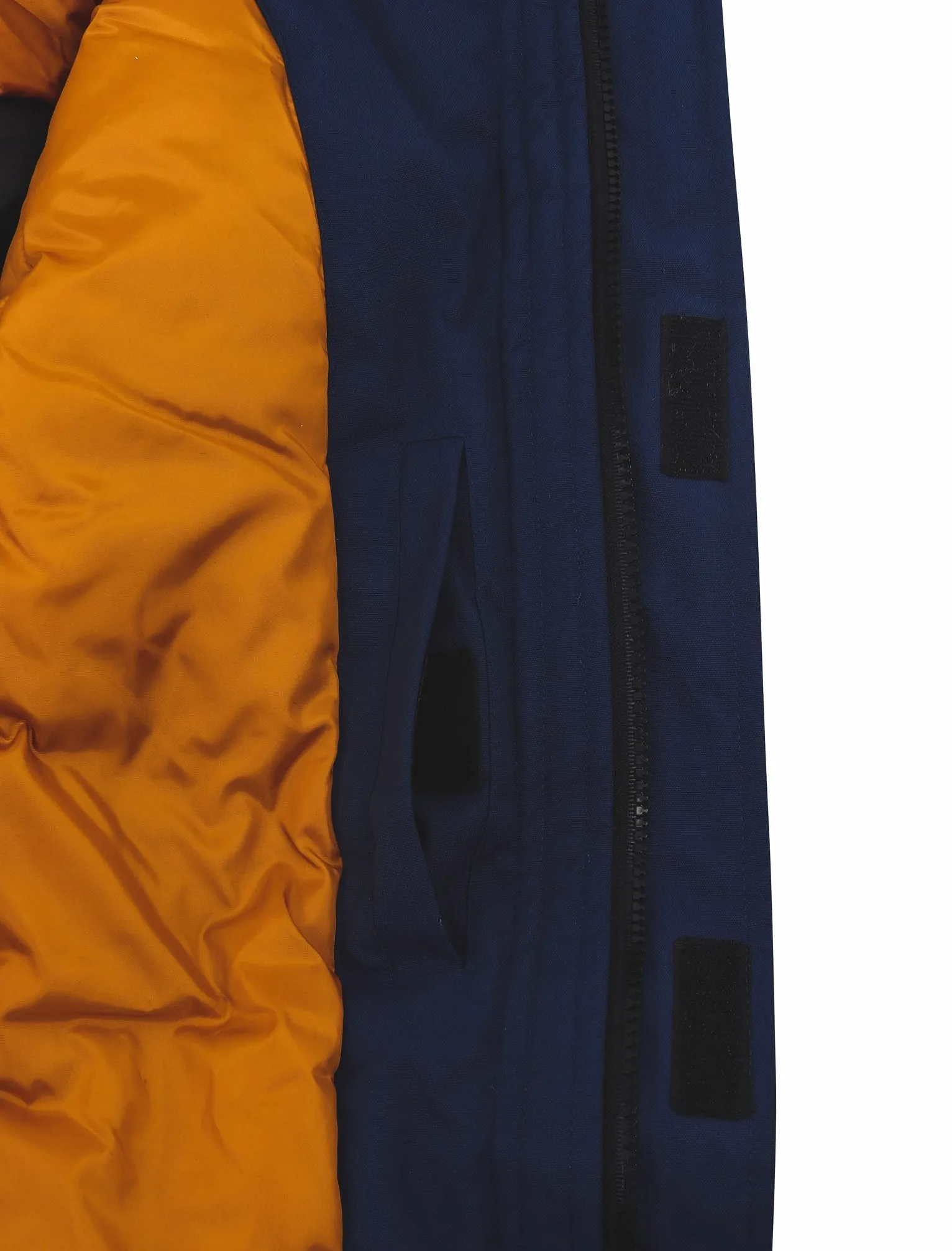 Nolte Utility Parka Coat with Borg Lined Faux Fur Trim Hood in Medieval Blue - Tokyo Laundry