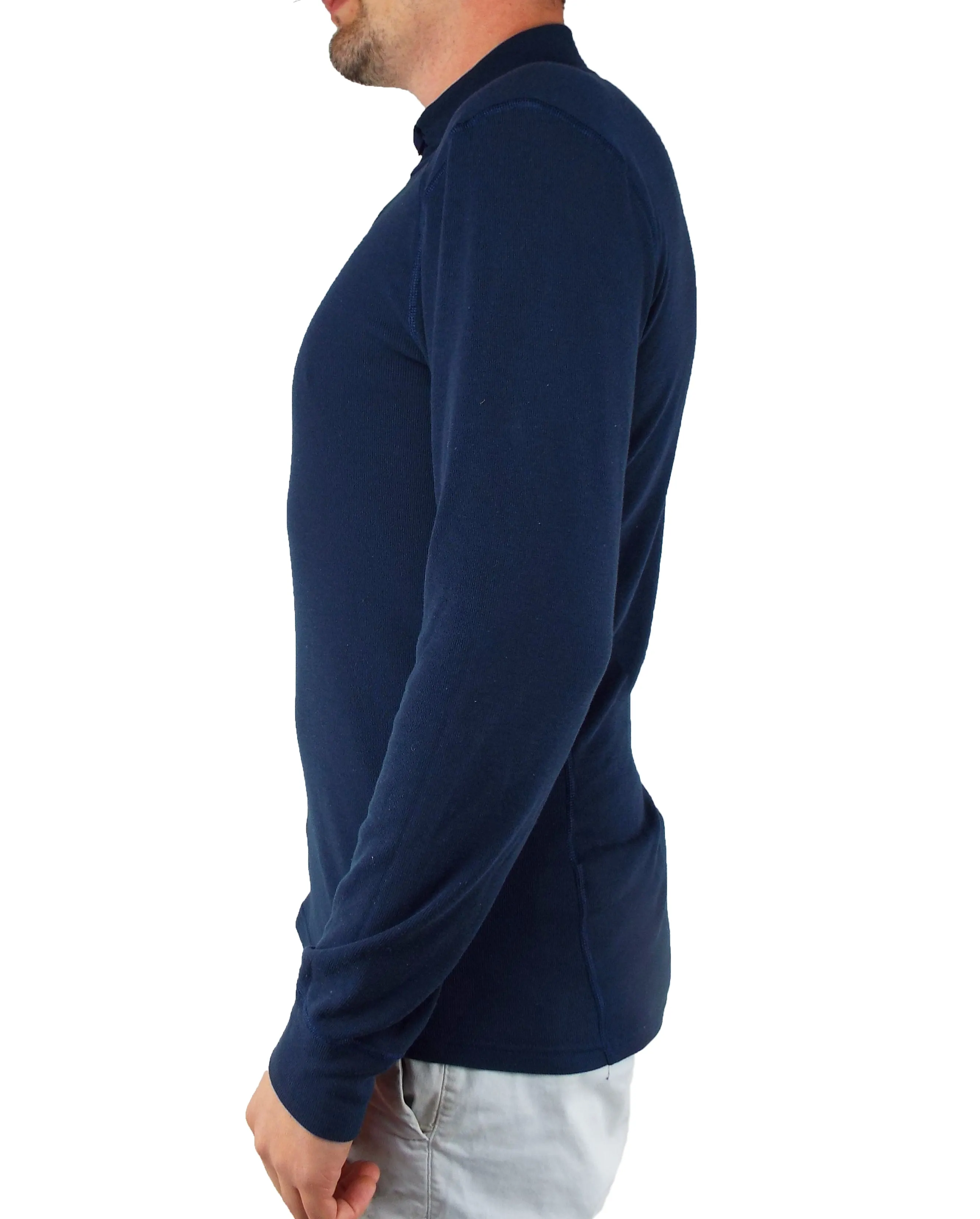 ODLO Dutch Army - Long Sleeve Thermal Turtle Zip Neck - Dark Blue - Grade 1