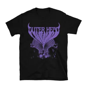 Outer Head - Catdemonium (Purple) T-Shirt - Black