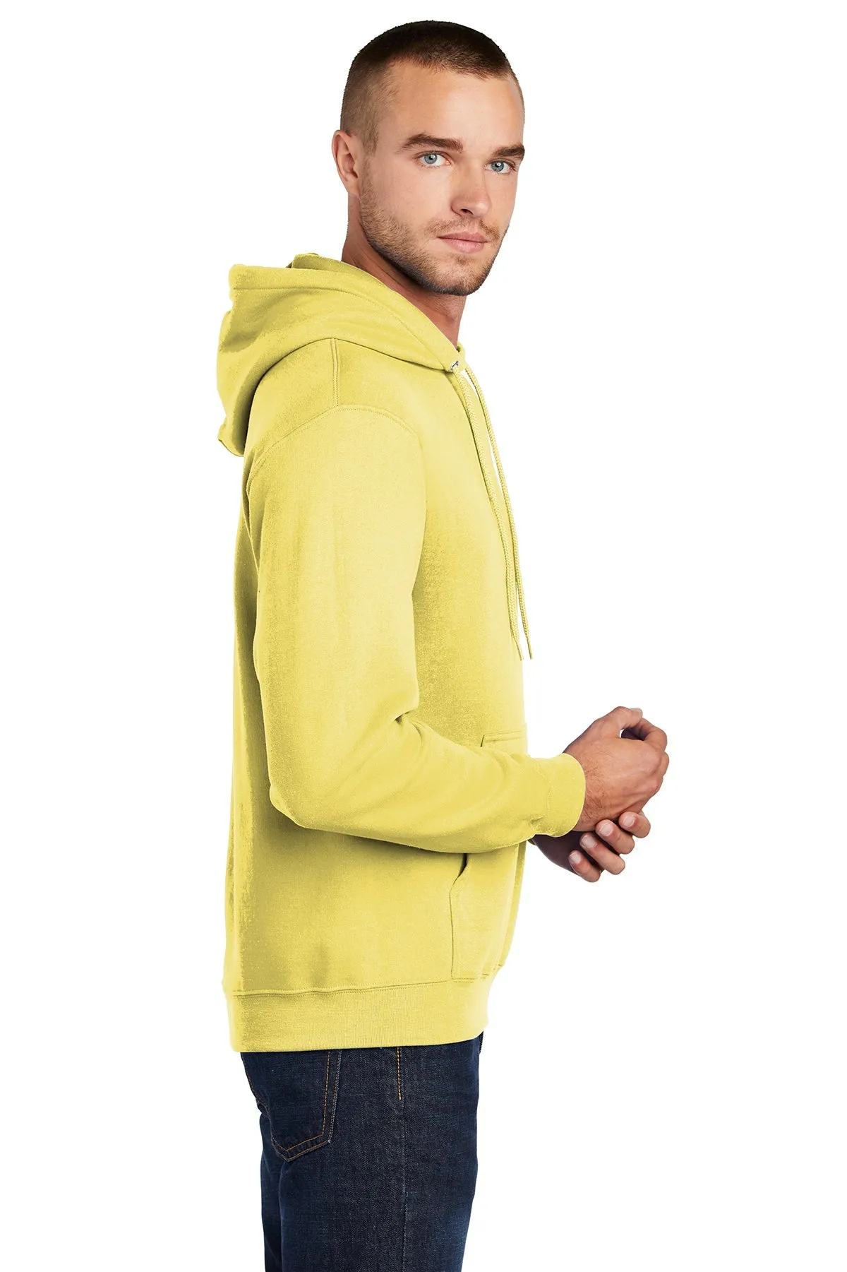 Port & Company Core Fleece Branded Hoodies, Yellow