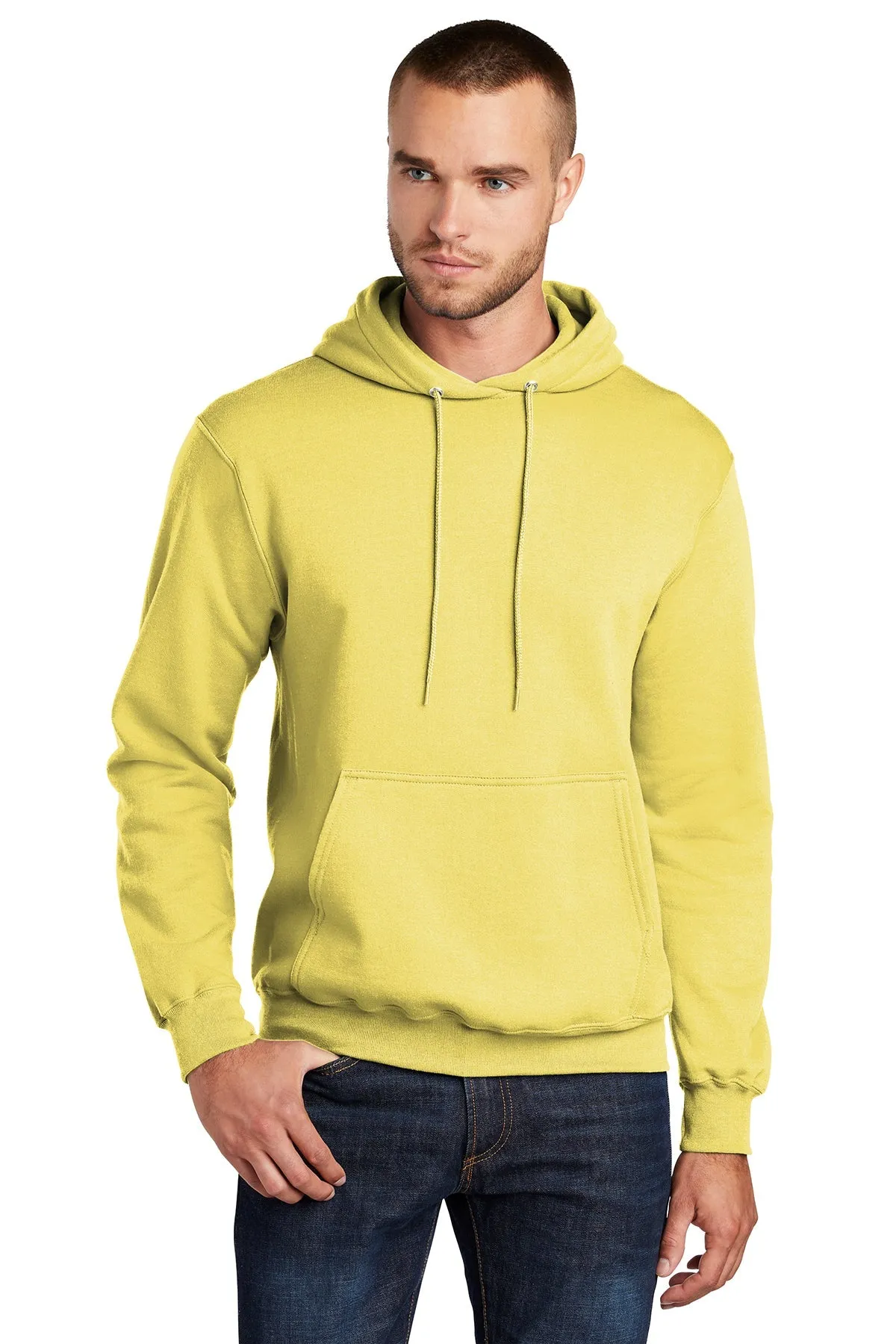 Port & Company Core Fleece Branded Hoodies, Yellow