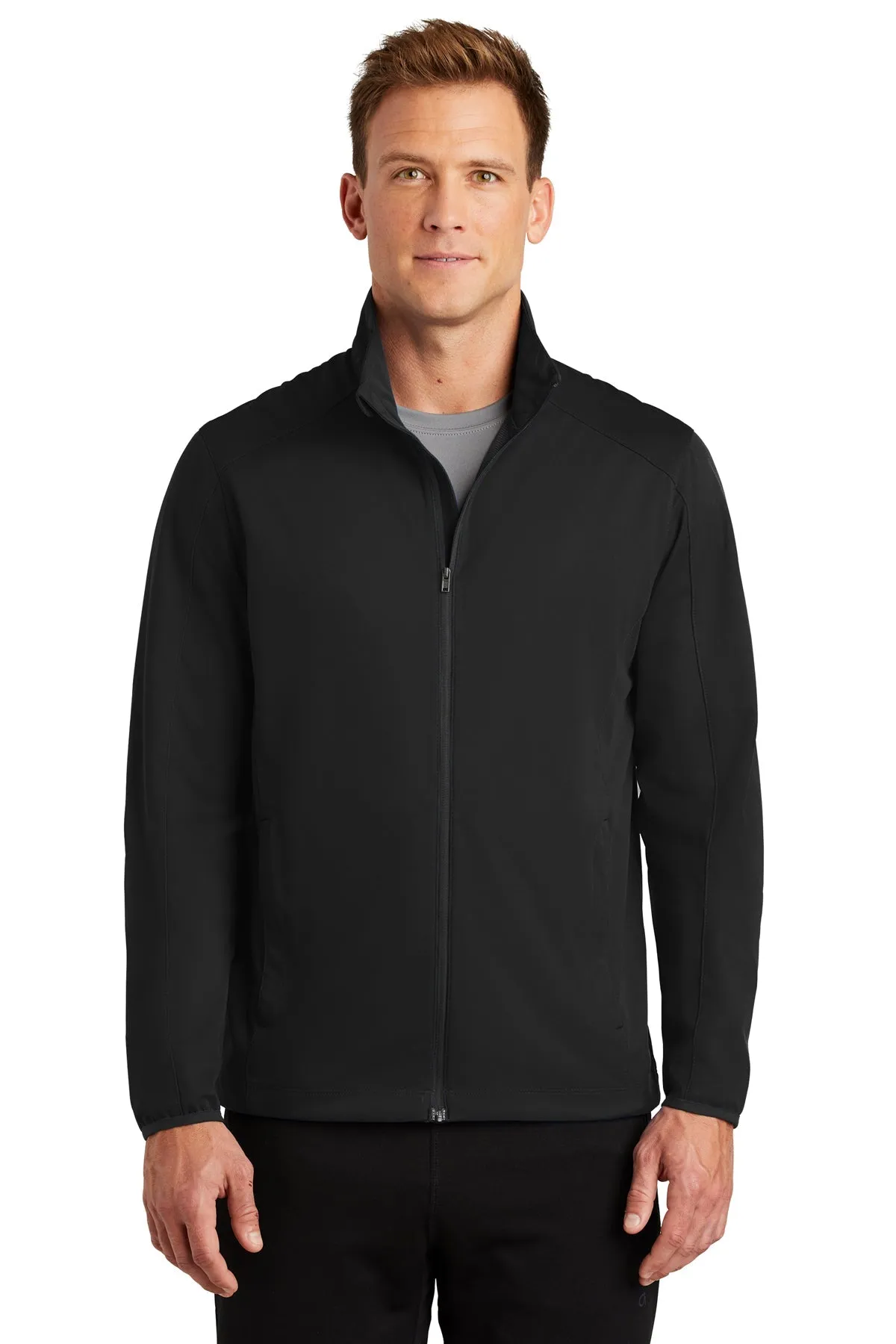 Port Authority Active Soft Shell Branded Jackets, Deep Black