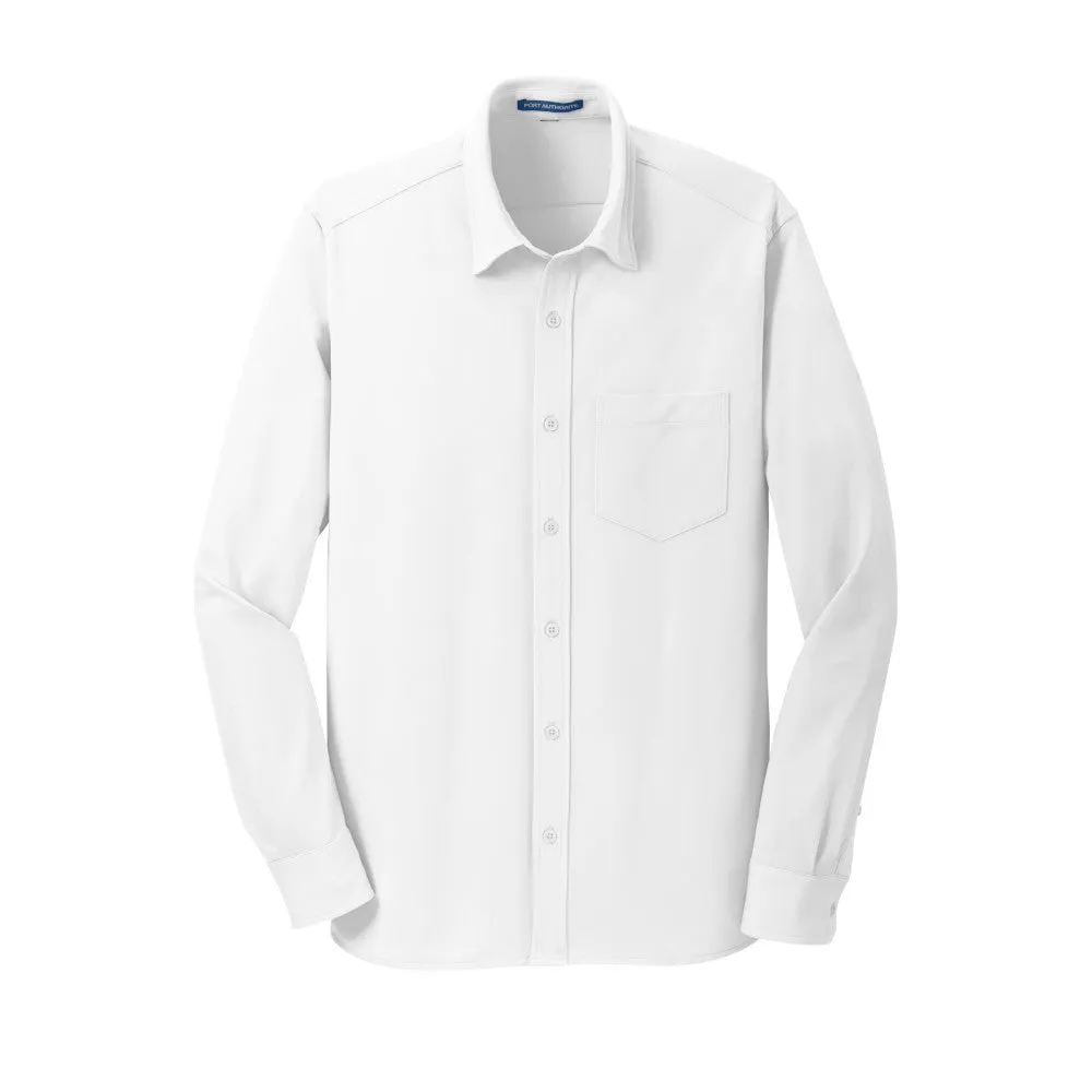 Port Authority® Dimension Knit Dress Shirt - White