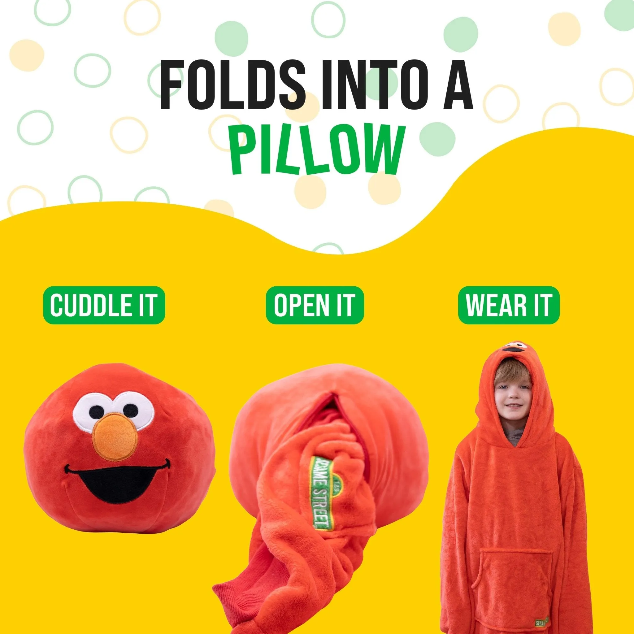 Sesame Street Elmo Child Snugible 2-Pack Bundle