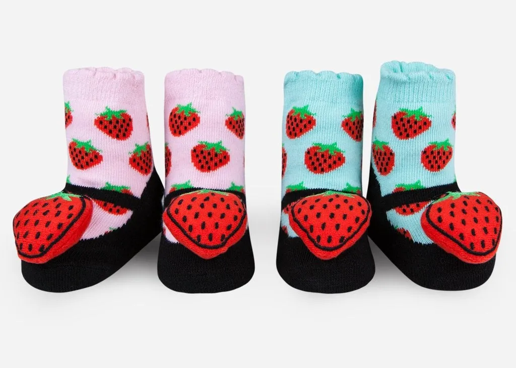 Strawberry Maryjane Rattle Socks