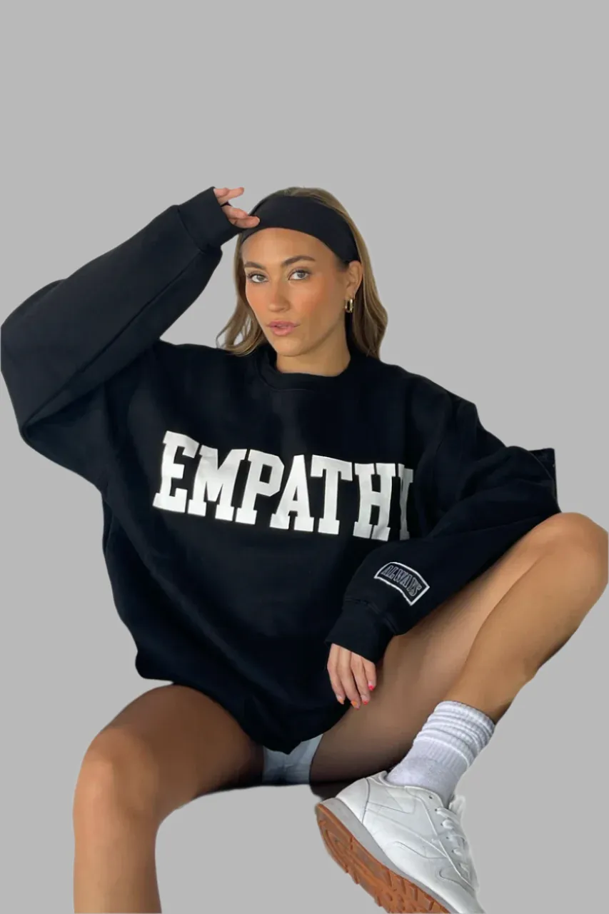 The Mayfair Group - "Empathy Always" Black Crewneck