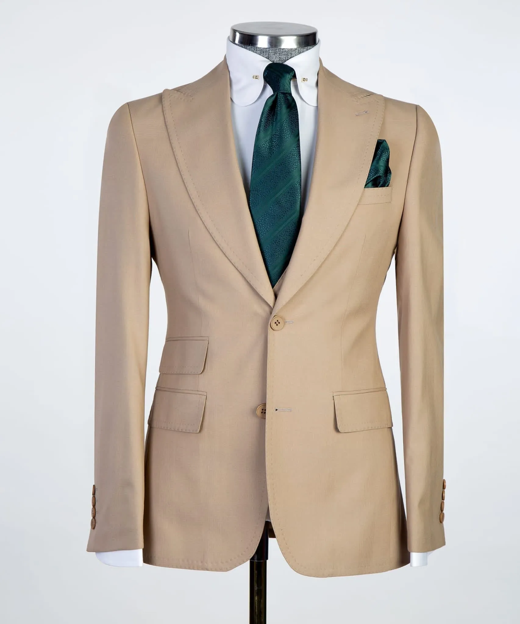 Three pieces Beige business Suit