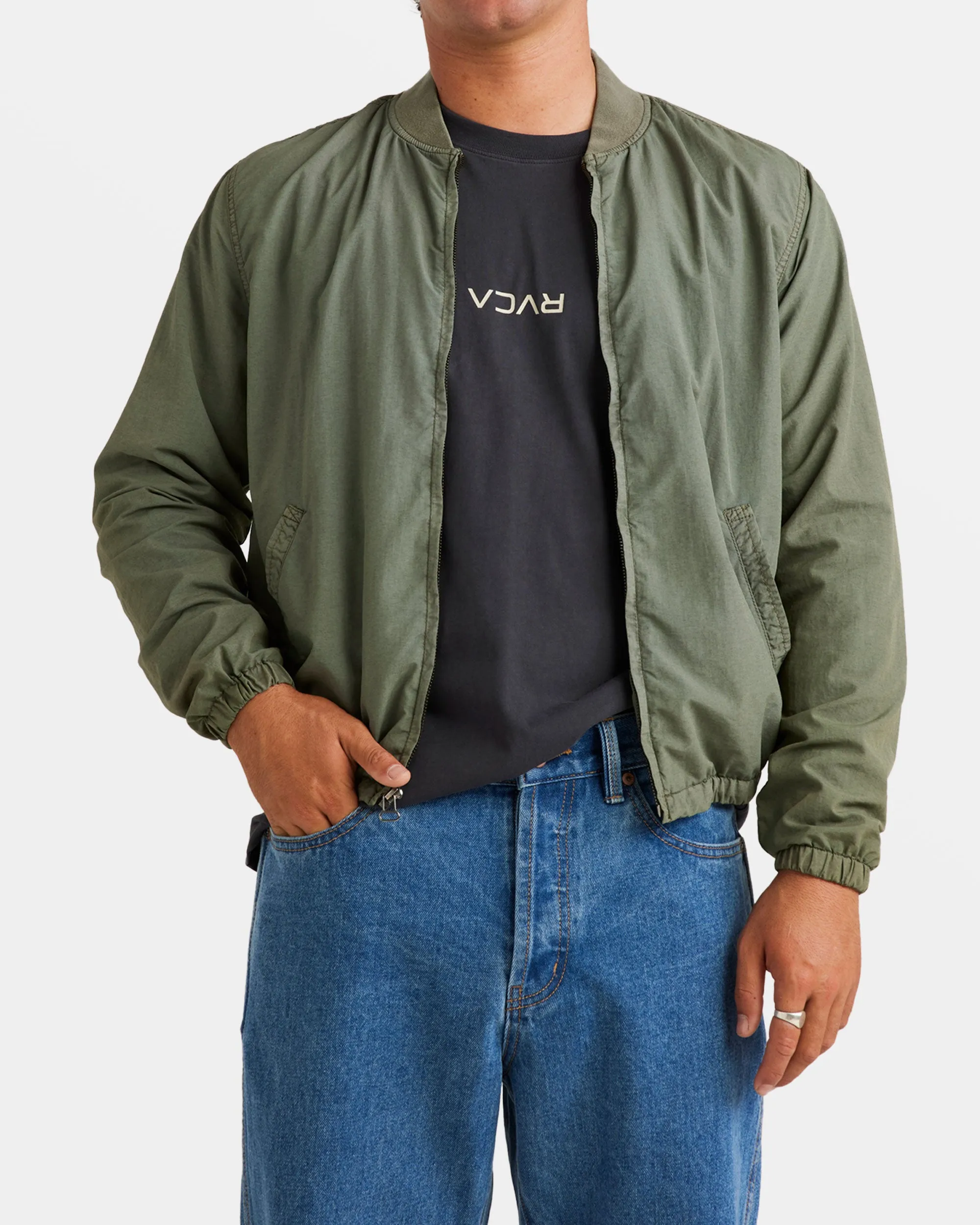 Vacancy Bomber Jacket - Sage Leaf