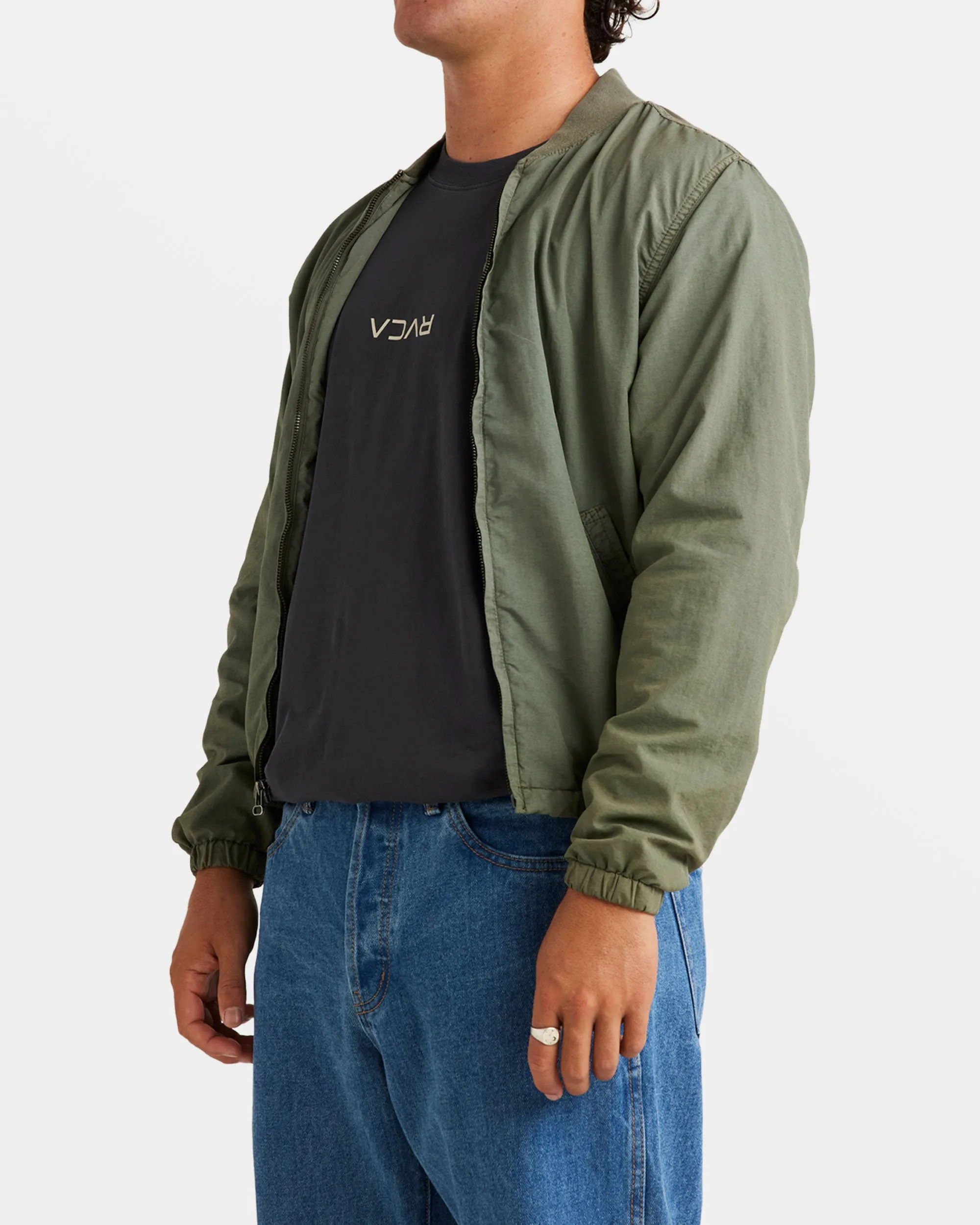 Vacancy Bomber Jacket - Sage Leaf