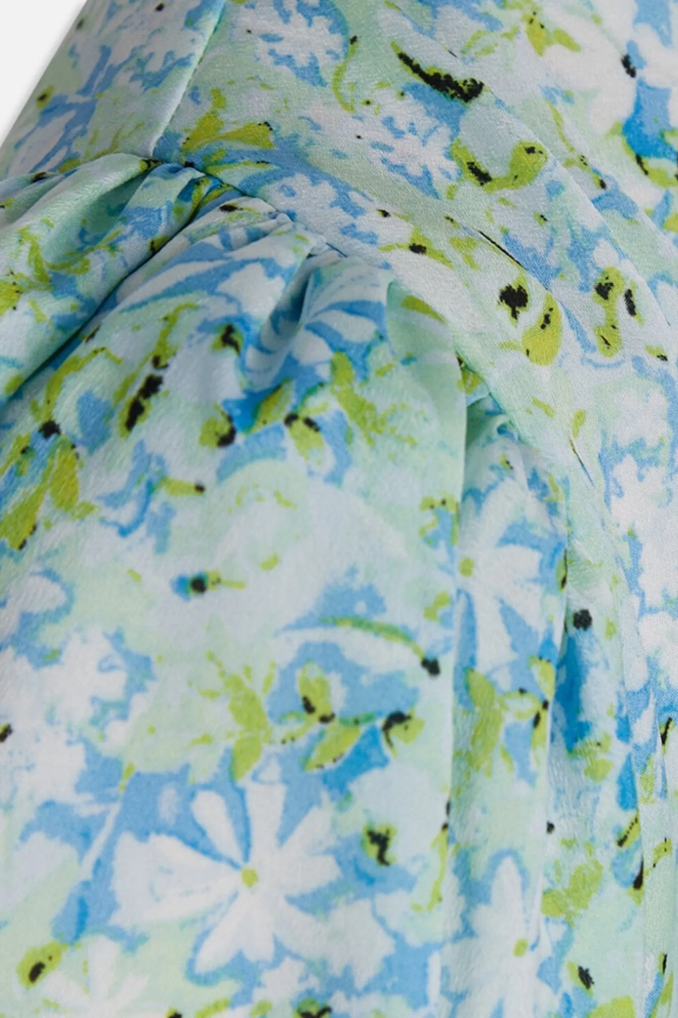 Varia Blouse - Blue/Green Flower