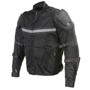 Xelement CF751 Men's Roll Out Black Tri-Tex Motorcycle Protective